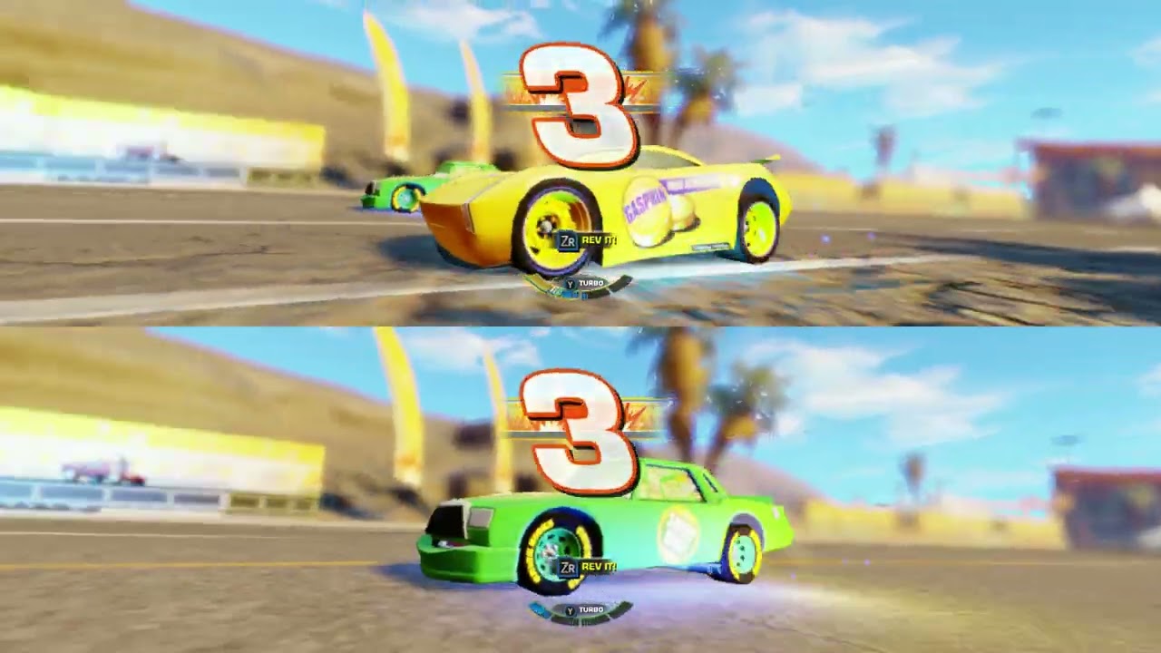 cars 3 driven to win - jvsk and jvk do battle races