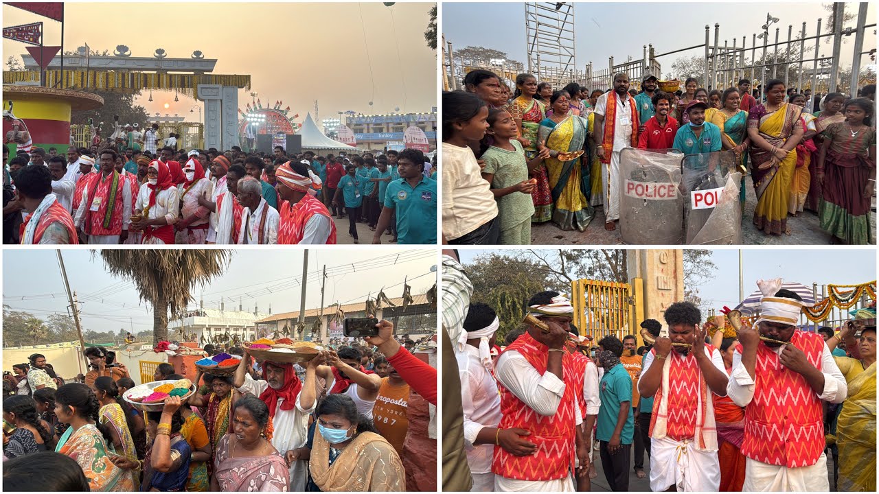  Process Of Bring Saralamma Pagididda Raju Govindaraju  On To Gadde madaram jatara 2026