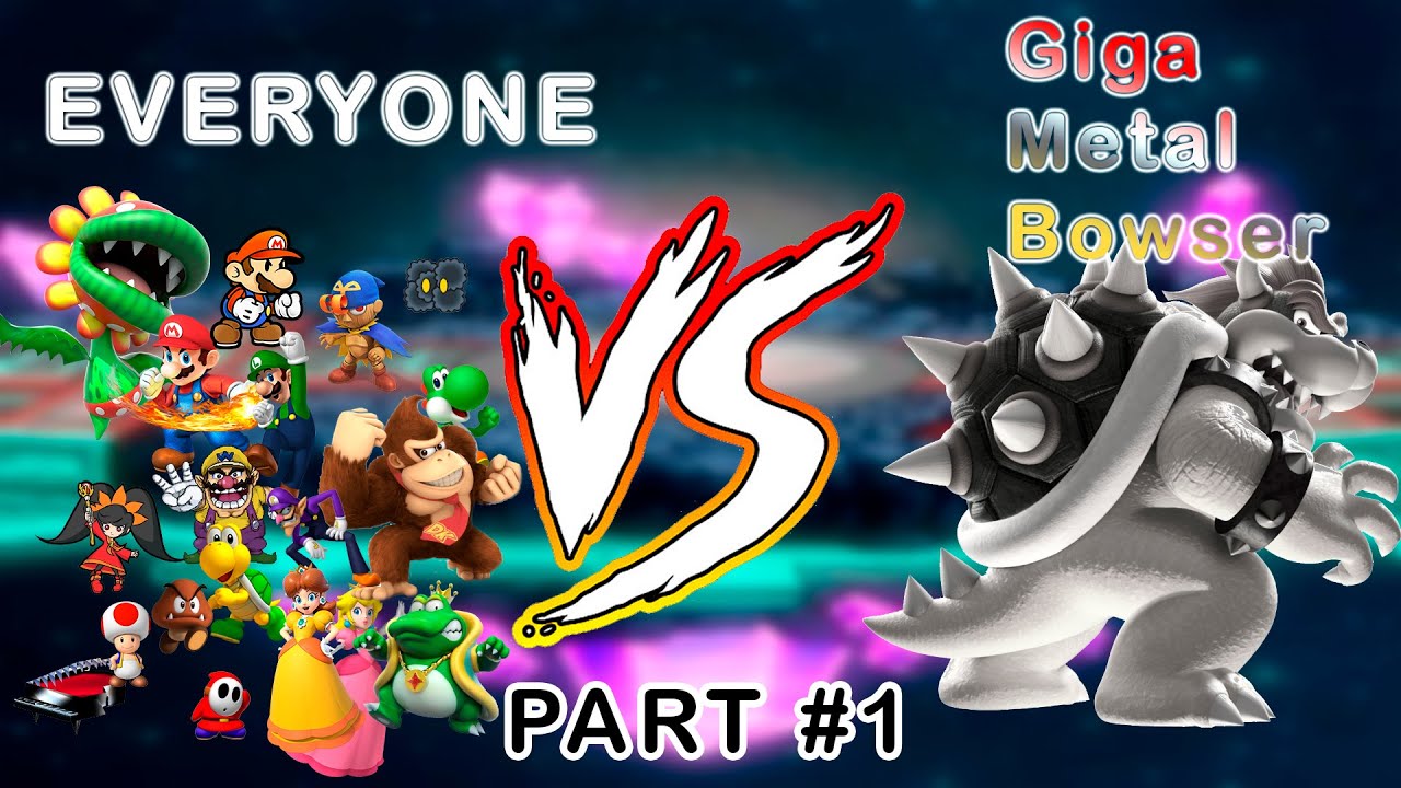 Everyone Vs Giga Metal Bowser #ssbc #ssbu  [PART 1]