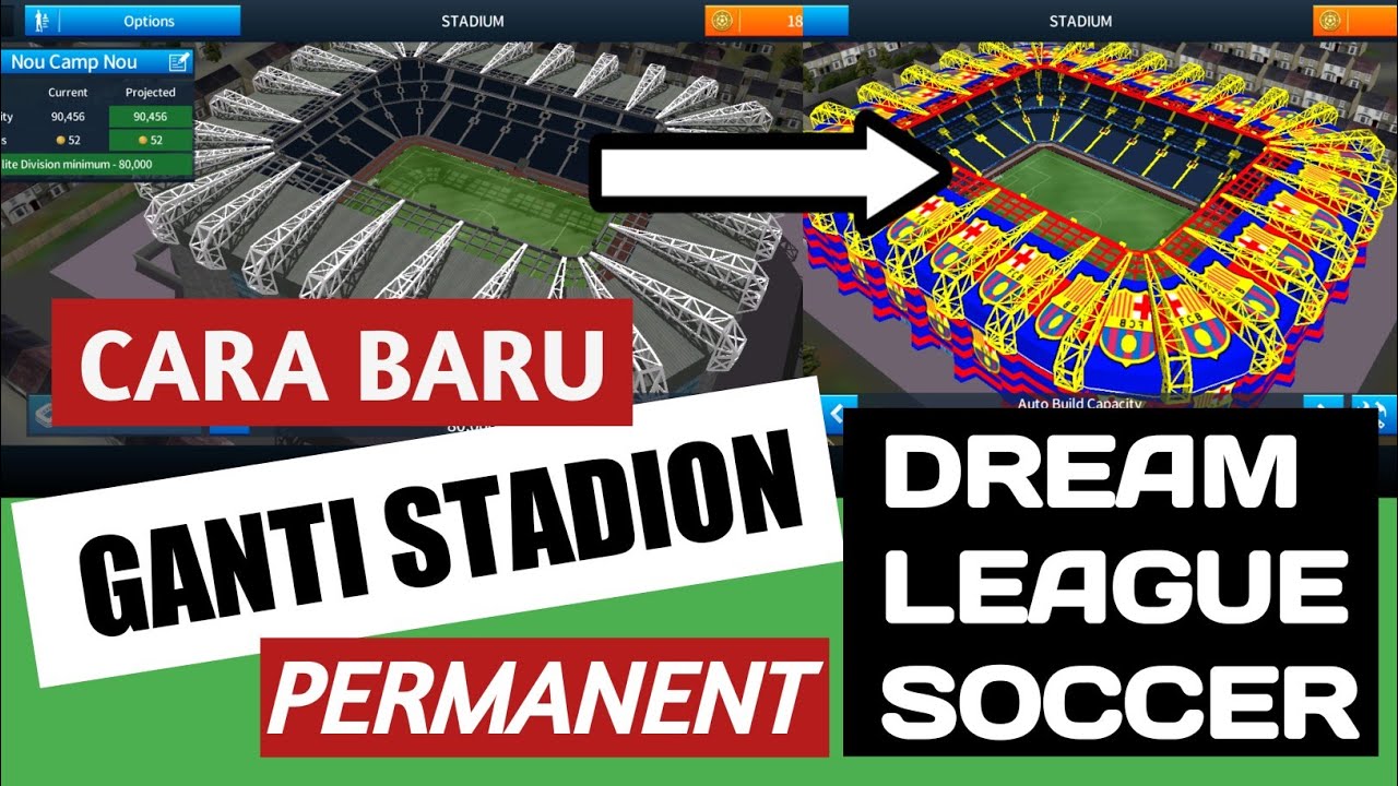 TERBARU..!! CARA GANTI STADION GAME DLS PERMANENT || Dream League Soccer