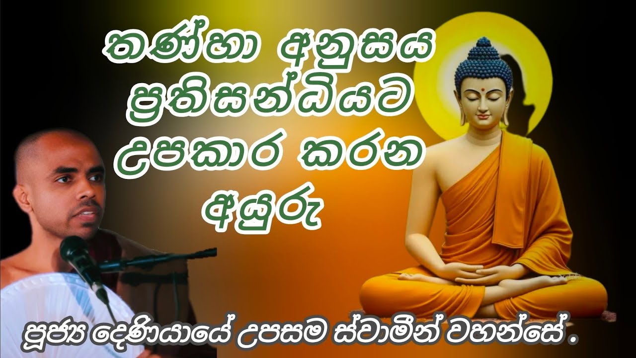තණ්හා අනුසය ප්‍රතිසන්ධියට උපකාර කරන අයුරු - පූජ්‍ය දෙණියායේ උපසම ස්වාමීන් වහන්සේ 