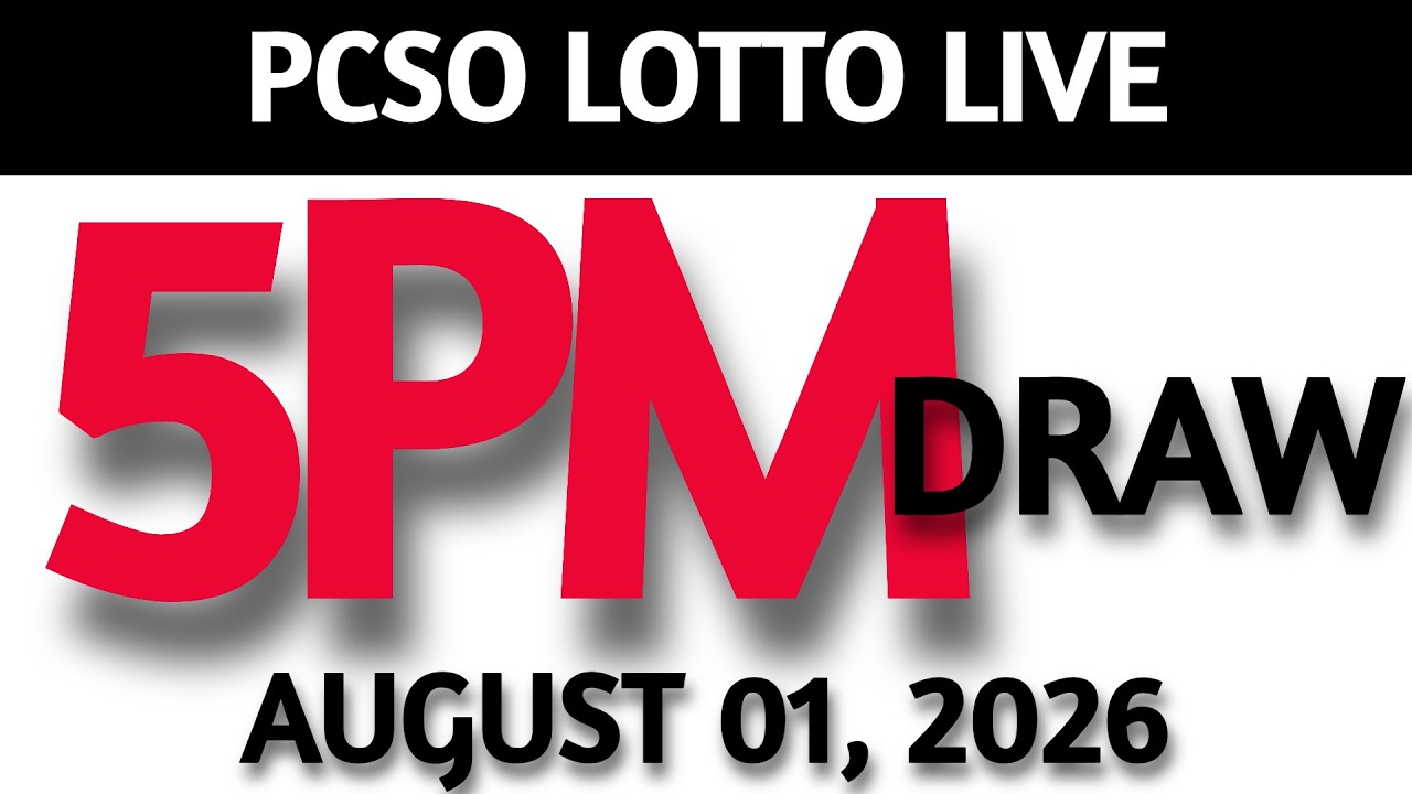 Lotto Result Today 5pm Draw August 01, 2026 Swertres Ez2  PCSO LIVE