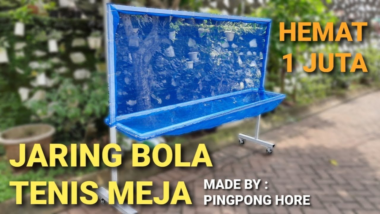 HEMAT 1 JUTA BUAT SENDIRI JARING BOLA PINGPONG UNTUK LATIHAN SERVICE