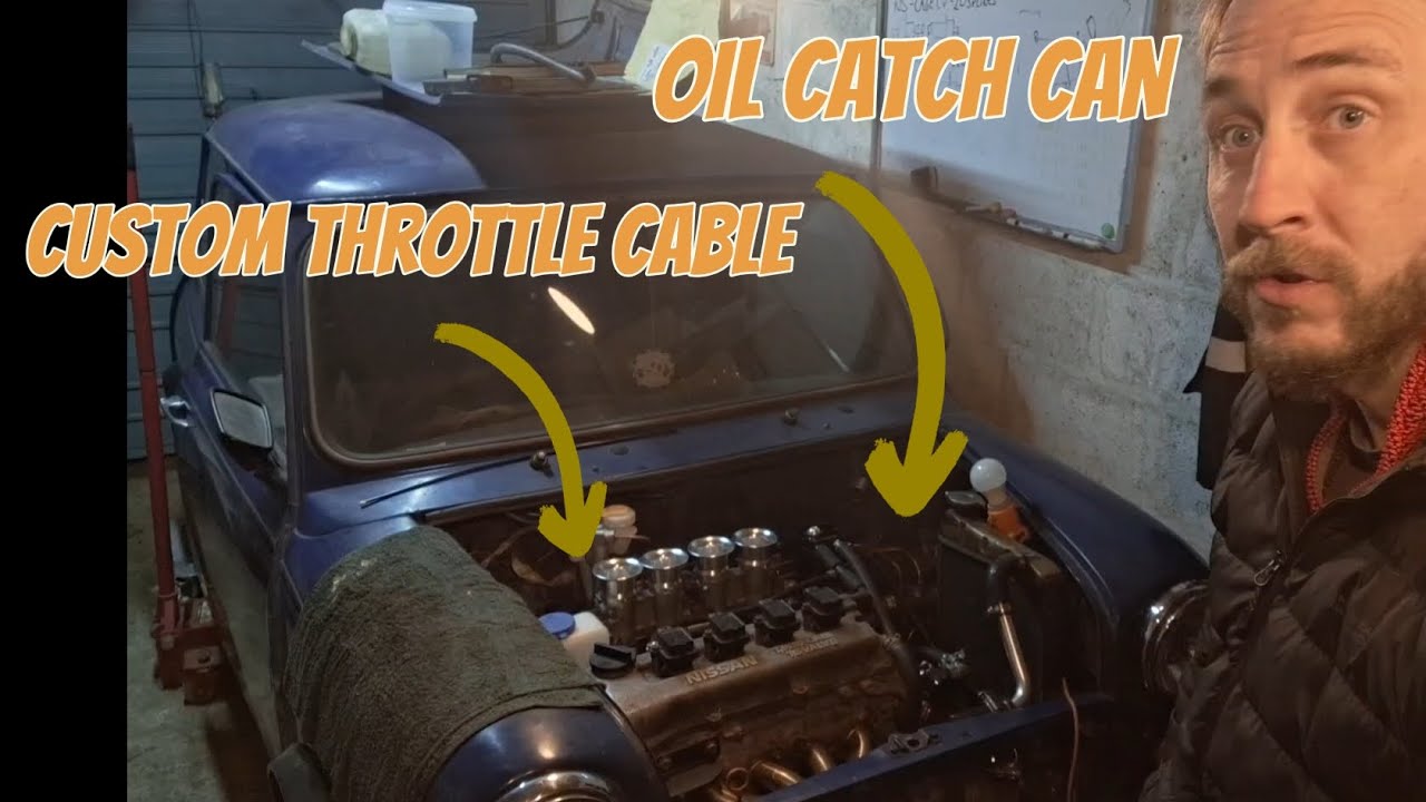 NISSAN POWERED CLASSIC MINI PART 8 - HOW TO MAKE A CUSTOM THROTTLE CABLE