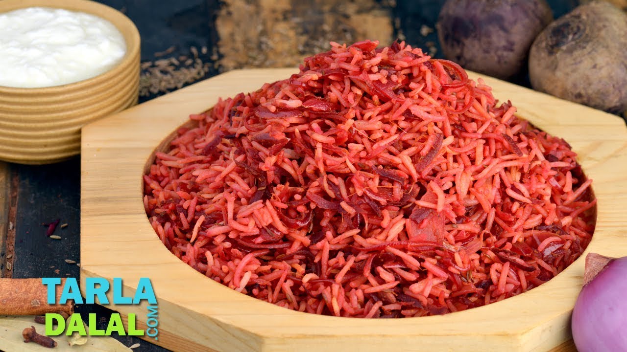 बीटरूट राइस | Beetroot Rice by Tarla Dalal