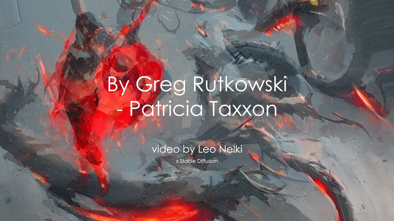 Patricia Taxxon - By Greg Rutkowski (AI Stable Diffusion Music Video)