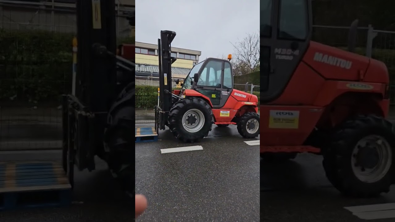 Manitou M30-4 forklift! Who said forklifts can't go off-road?! #manitou #forklift #4x4 #belgium
