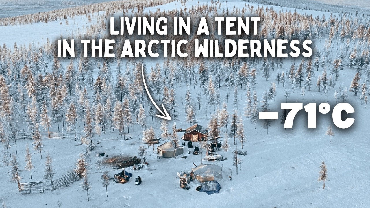 Как на самом деле живут оленеводы при –71°C в лесу | Зимнее выживание в Якутии