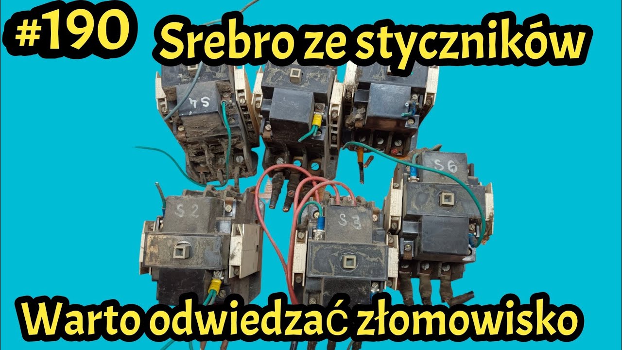 #190 Styczniki ze złomowiska #srebro #recykling #styczniki