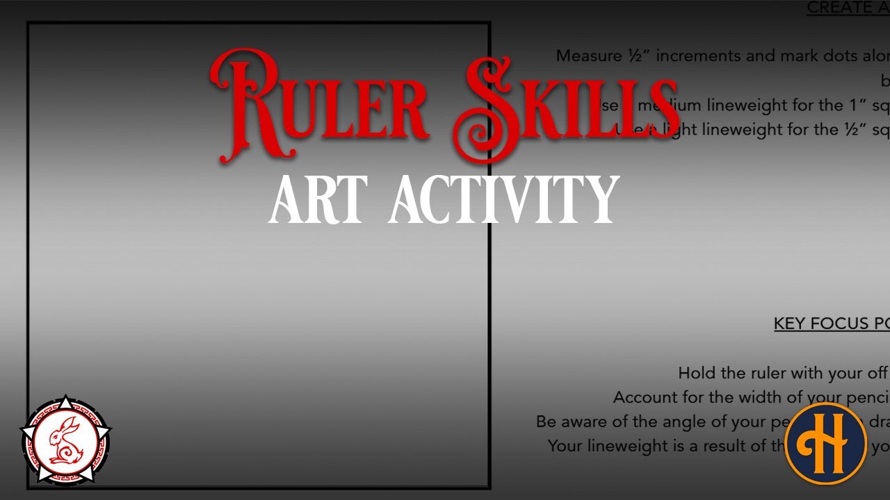 5th Grade Art - 5.2A Ruler Skills Grid Drawing