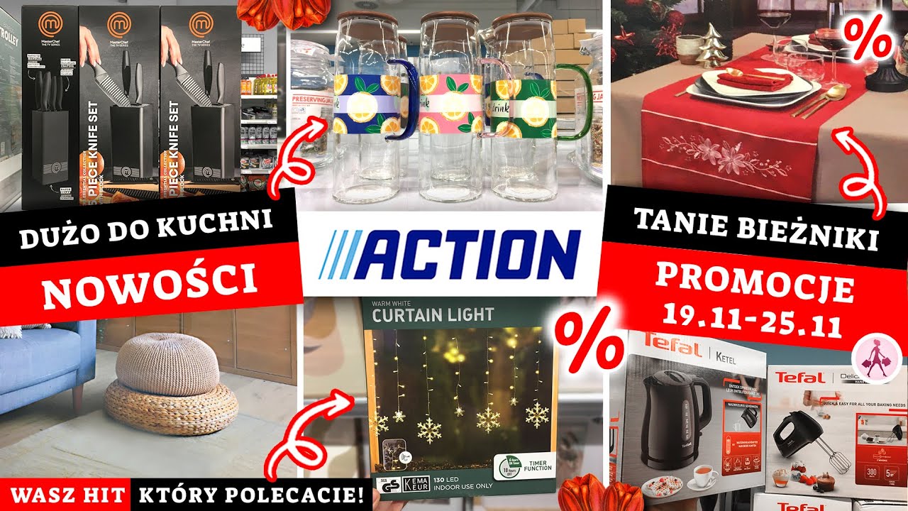 ACTION TANIE ŚWIĄTECZNIE BIEŻNIKI! 😍 PROMOCJE 19.11-25.11! 🔥🔥🔥 NOWOŚCI💥
