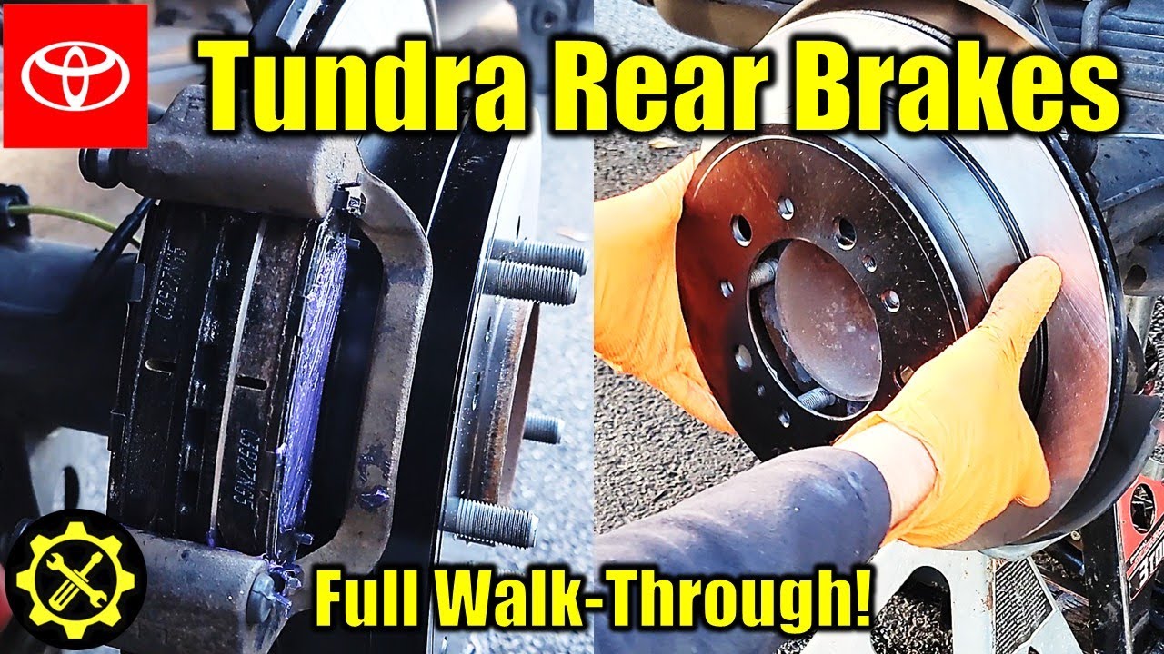 2007-2021 Toyota Tundra 2008-2022 Toyota Sequoia REAR BRAKE PAD and ROTOR Replacement!