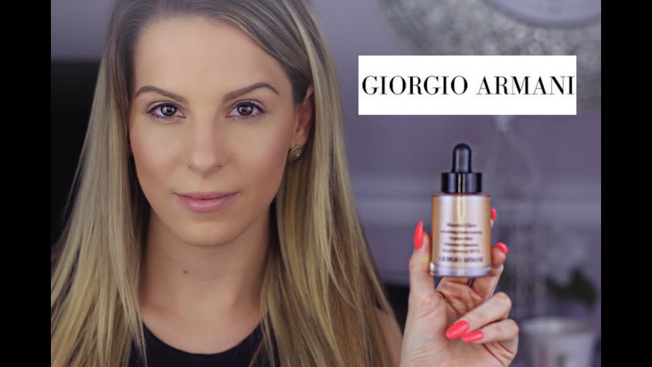 Giorgio Armani Maestro Glow Nourishing Fusion Foundation Review + Demo! ♡