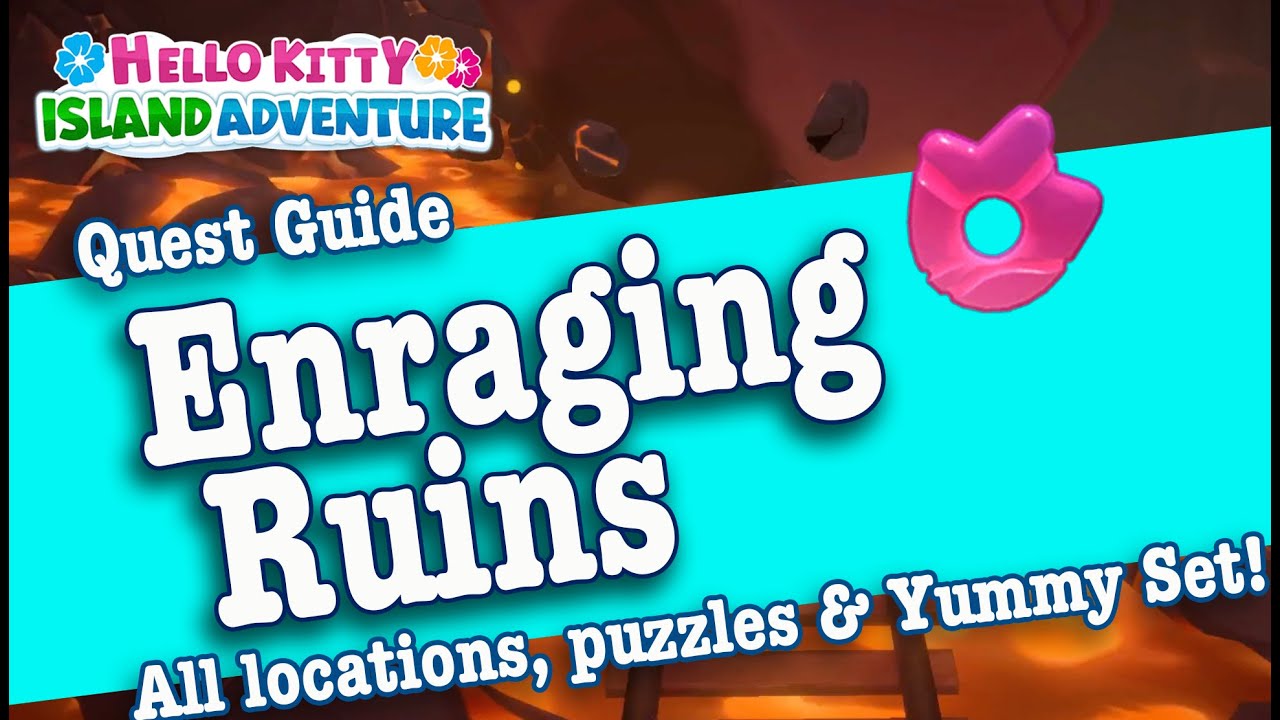 Enraging Ruins Complete Guide - Hello Kitty Island Adventure | HKIA - All puzzles & furniture chests