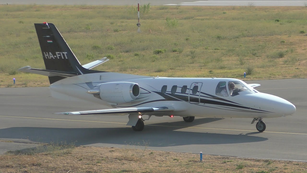 Cessna 500 Citation I | JetStream | HA-FIT | Taking-off from Cannes [4K]