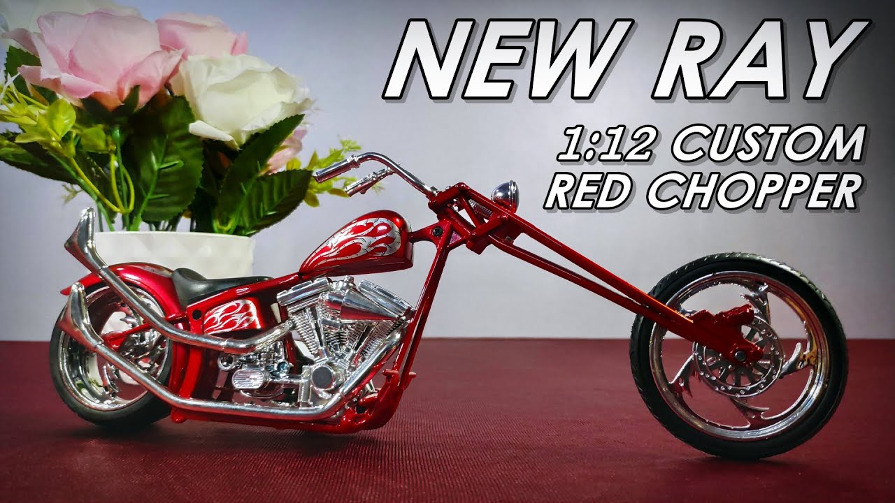 Die-Cast Custom Red Bike By NEW RAY | Cinematic Shots & Close Look | Sid's Essentials