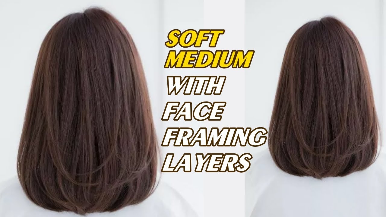 How to Cut a Soft Medium Layers Haircut | Simple Medium Cut with Face Framing Layers