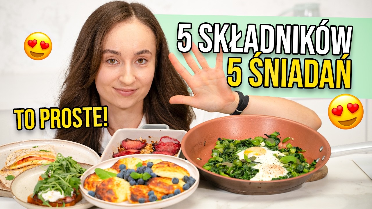 5 pomysłów na śniadanie z 5 składników! 🥪🥣