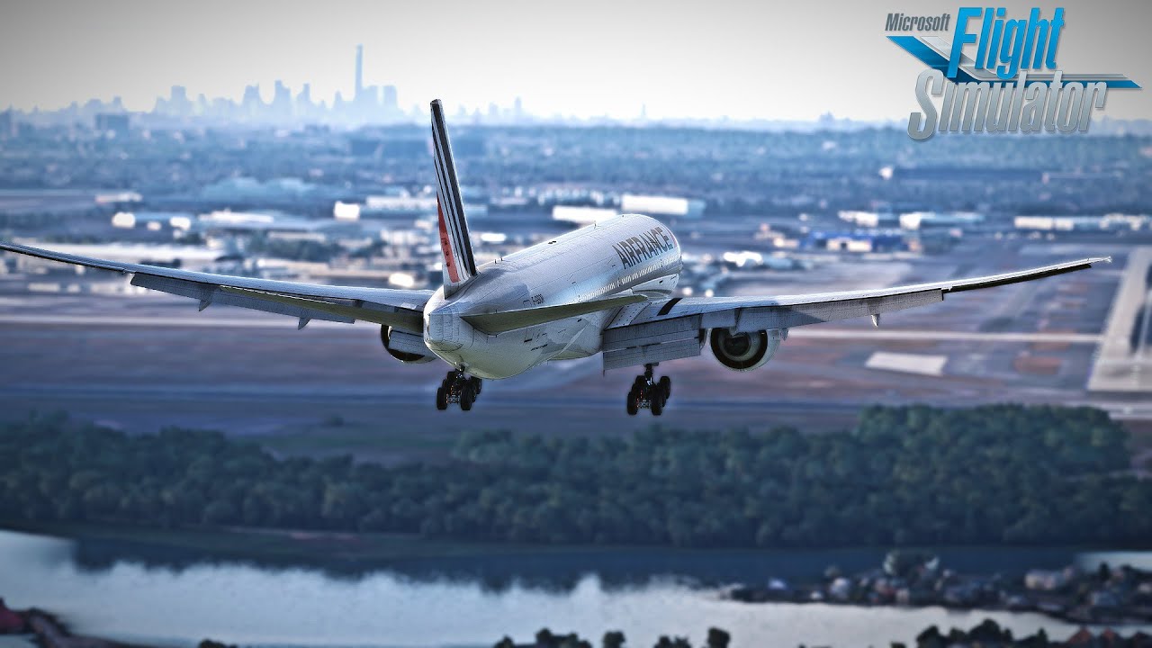 [MSFS] 777-300ER | Crossing the Atlantic! | Paris CDG - New York (LFPG-KJFK)