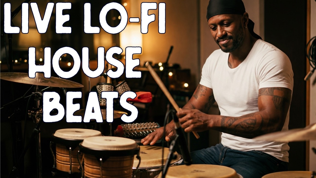Live Lo-Fi House Percussion | Smooth Uplift Session (25 Min)