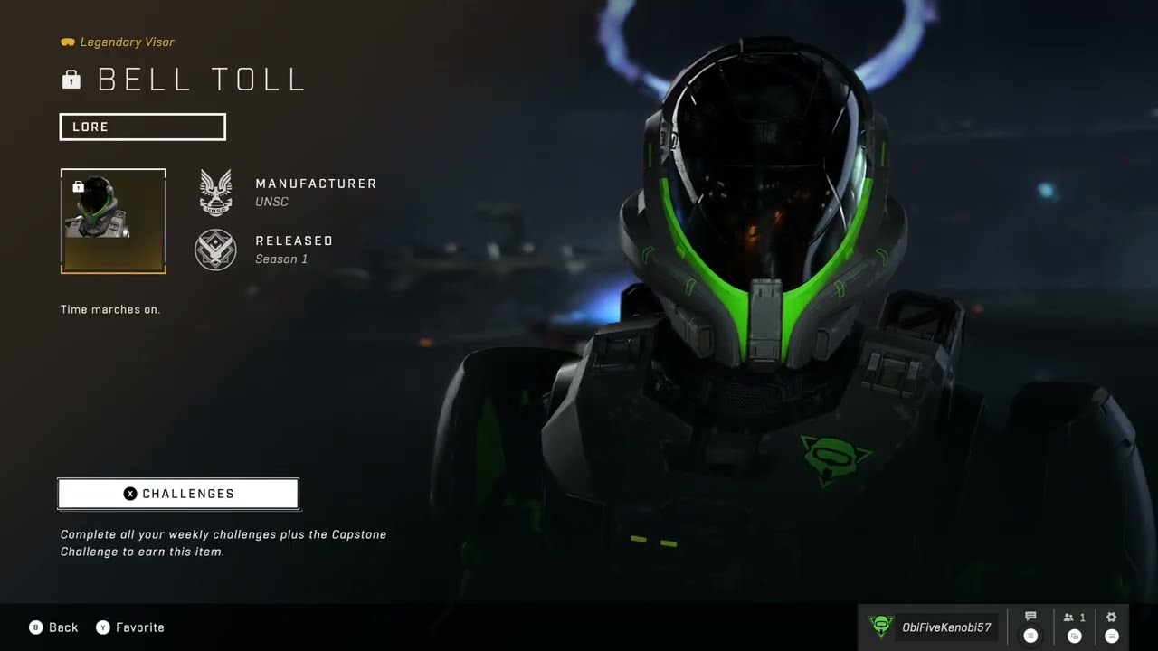 New Ultimate Reward in Halo Infinite! (Bell Toll Visor ⚫️)