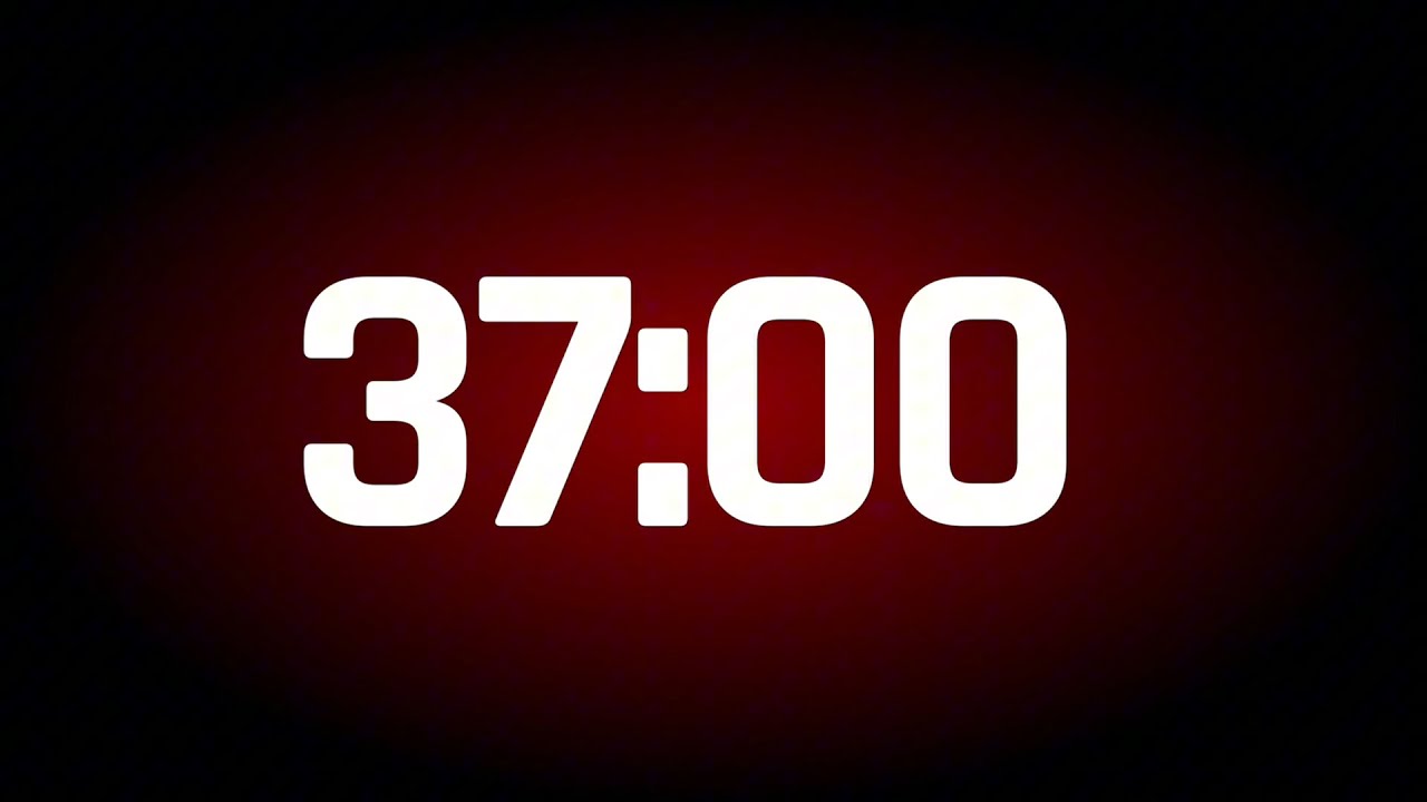 37 MINUTES TIMER ALARM ⏰ (37:00)