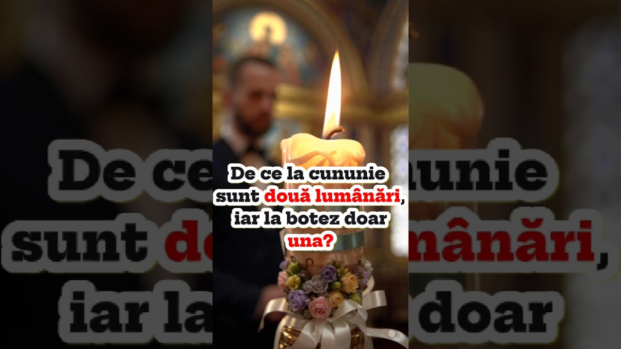 De ce la cununie sunt două lumânări, iar la botez doar una? Sensul adânc al luminii