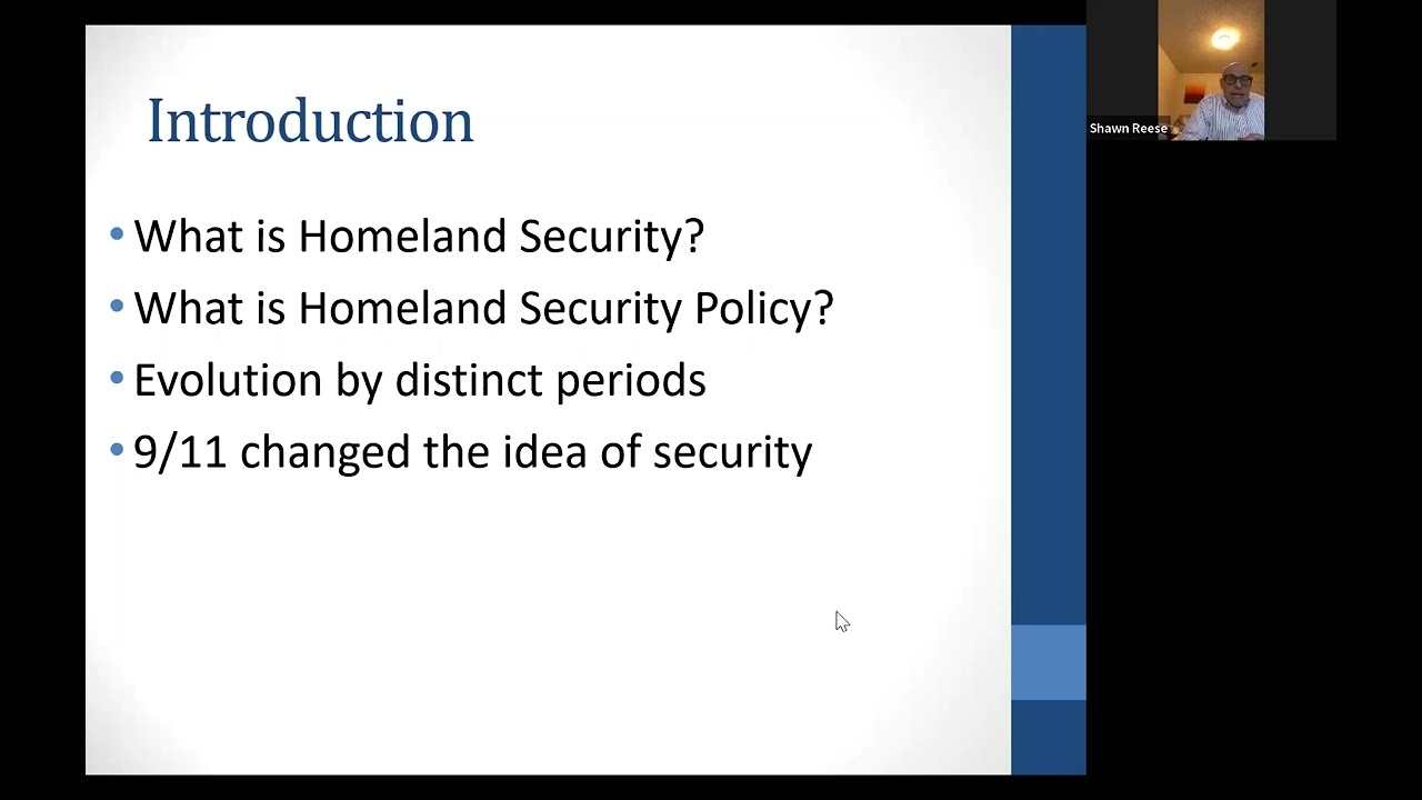 The Evolution of Homeland Security Policy