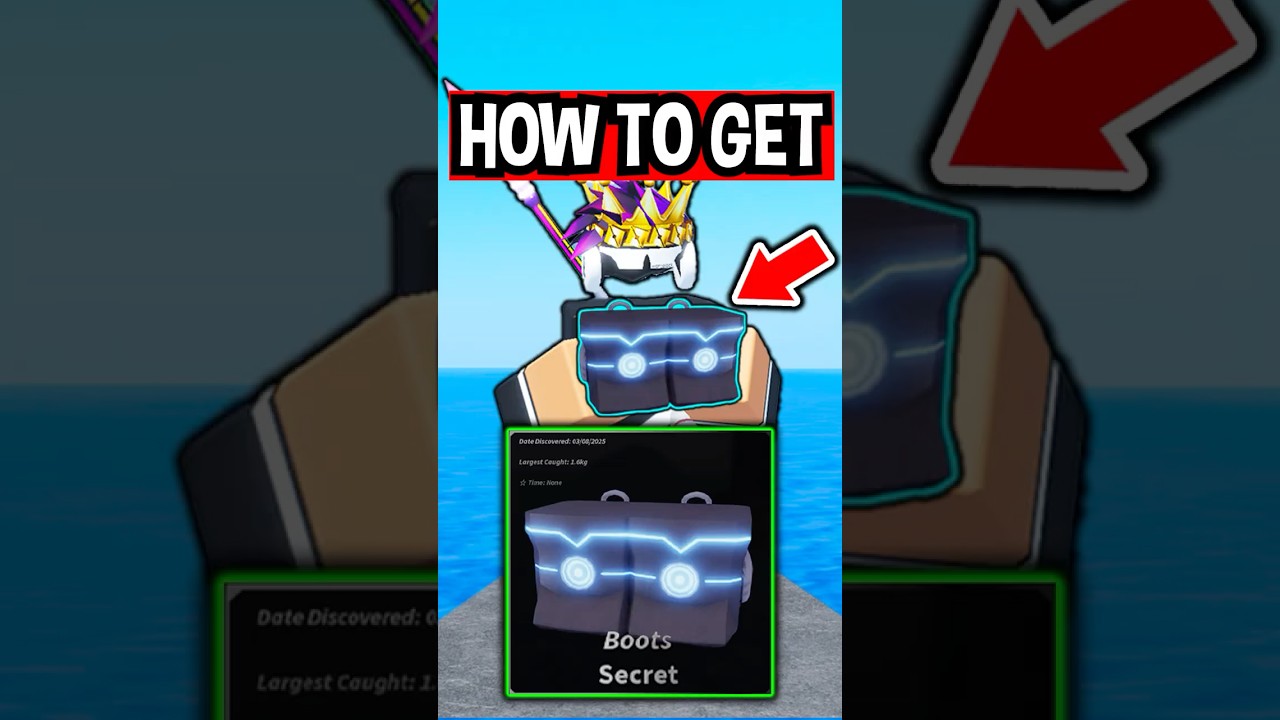 How To Get SECRET GLIMMERFIN BOOTS in Roblox Fisch..