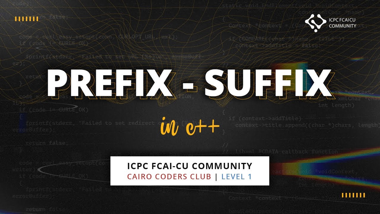Prefix - Suffix - Sliding Window