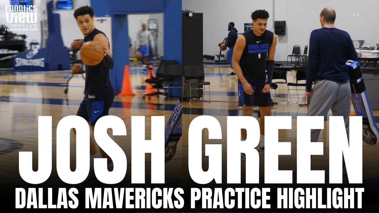 Behind The Scenes of Josh Green Working on 3-Point Shot & Cuts To The Basket at Dallas Mavs Practice