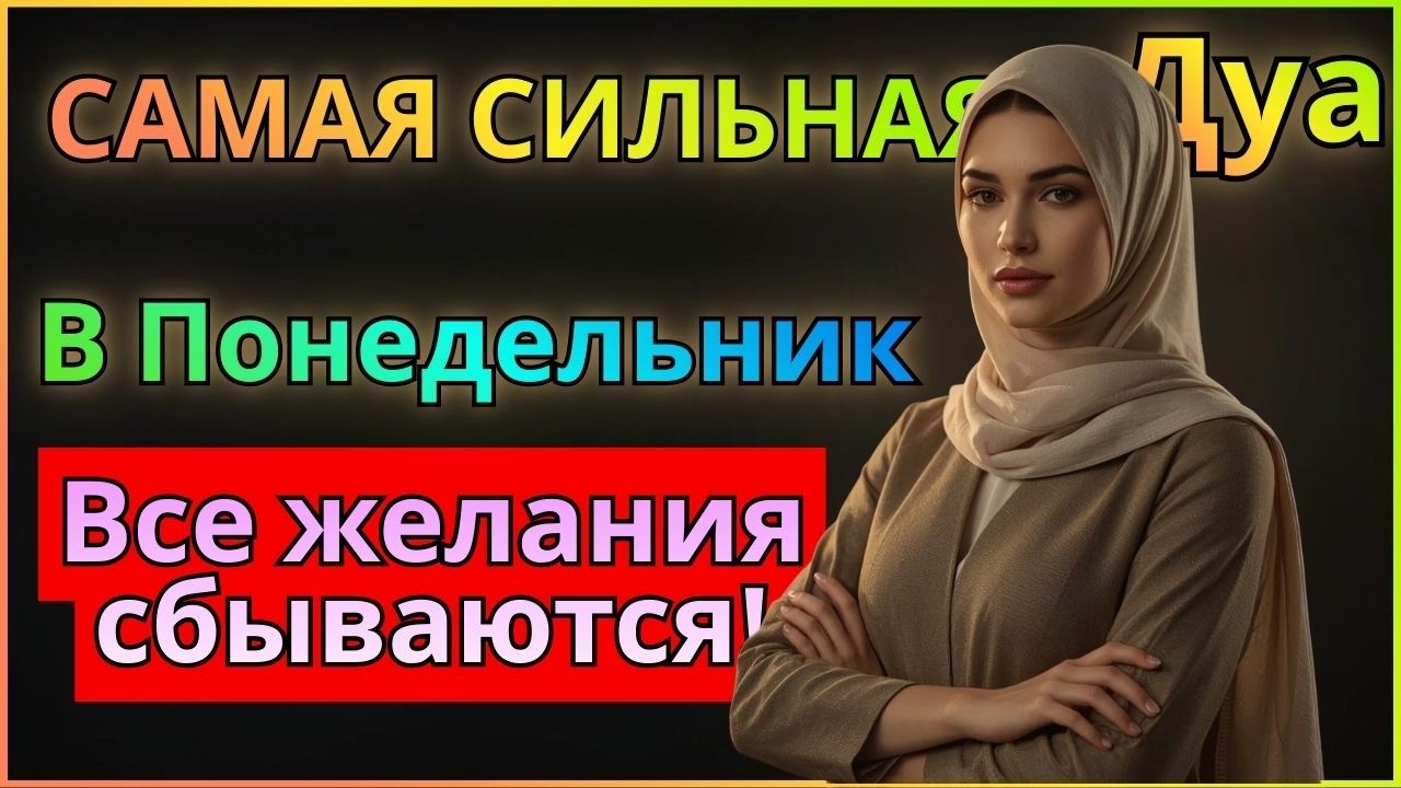 ДУА НА ПОНЕДЕЛЬНИК! ПРИЗЫВАЕТ РИЗК, БОГАТСТВО И БЛАГОСЛОВЕНИЕ АЛЛАХА