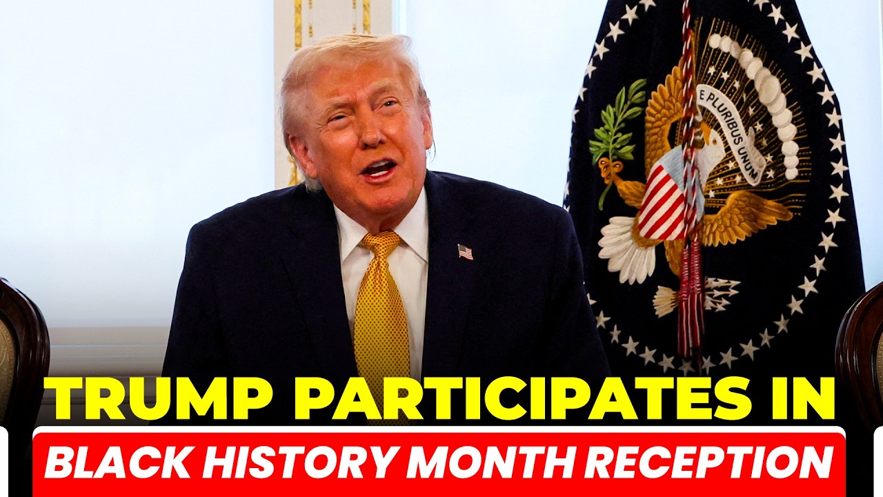 LIVE: President Donald Trump participates in a Black History Month Reception