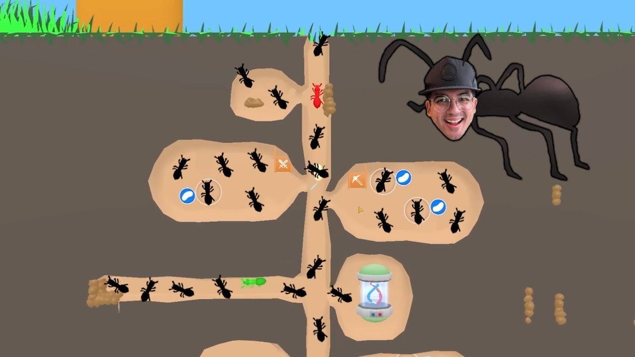 CRIEI UM FORMIGUEIRO SECRETO COM 999999 FORMIGAS DENTRO!