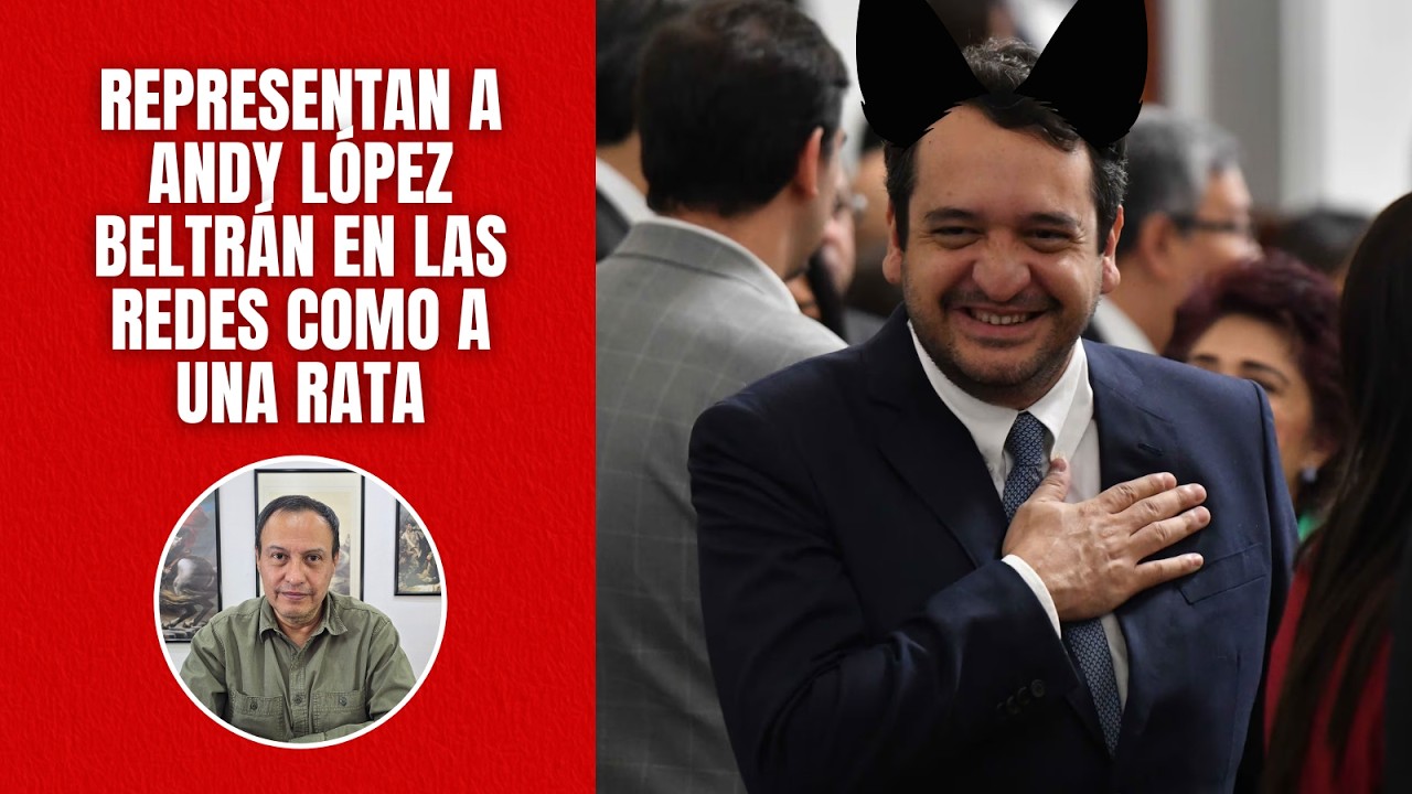 Representan a Andy López Beltrán en las redes como a una rata. Pero no es un therian