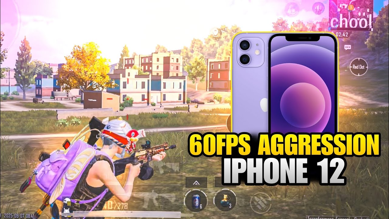 60 FPS AGGRESSION 🤯🔥IPHONE 12 PUBG / BGMI TEST 2025