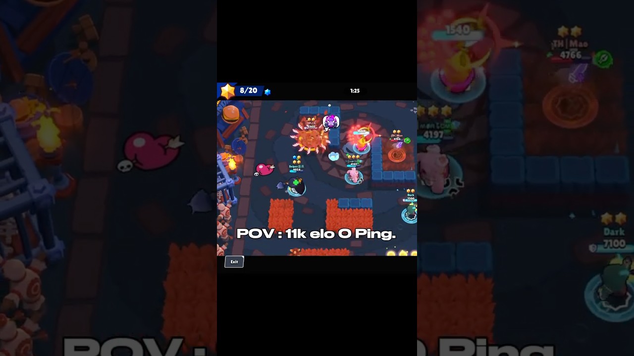 11k elo with 0Ping 💀💸 #brawlstars #supercell #proplayer #edit #prorank #0ping #nodelay #viralshort