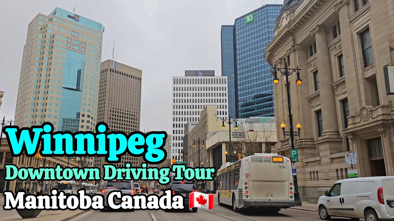Winnipeg Downtown | Driving Downtown Winnipeg Manitoba Canada 2024 #canada #winnipeg #Manitoba