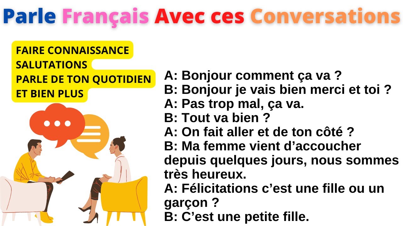 Apprends à parler FRANÇAIS avec des Conversations et Dialogues du Niveau A1 à C1 (compilation 6)
