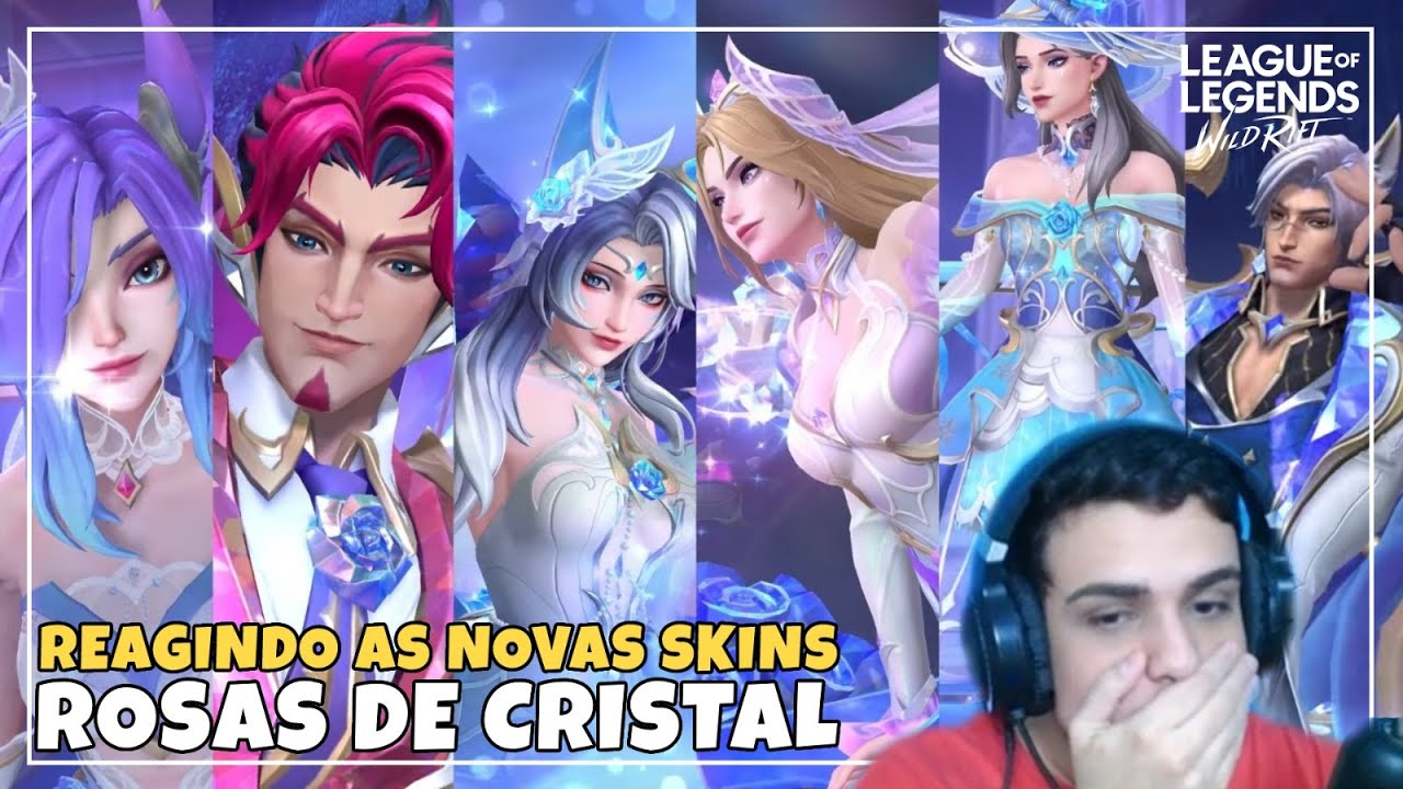 REAGINDO AS NOVAS SKINS ROSA DE CRISTAL