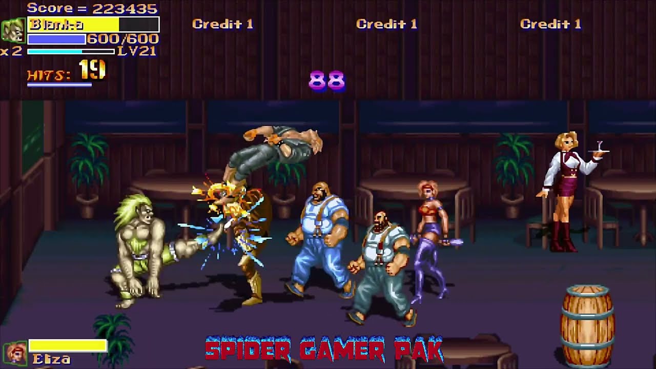 Final Fight LNS Third Stage THE PARK Playing as Blanka
