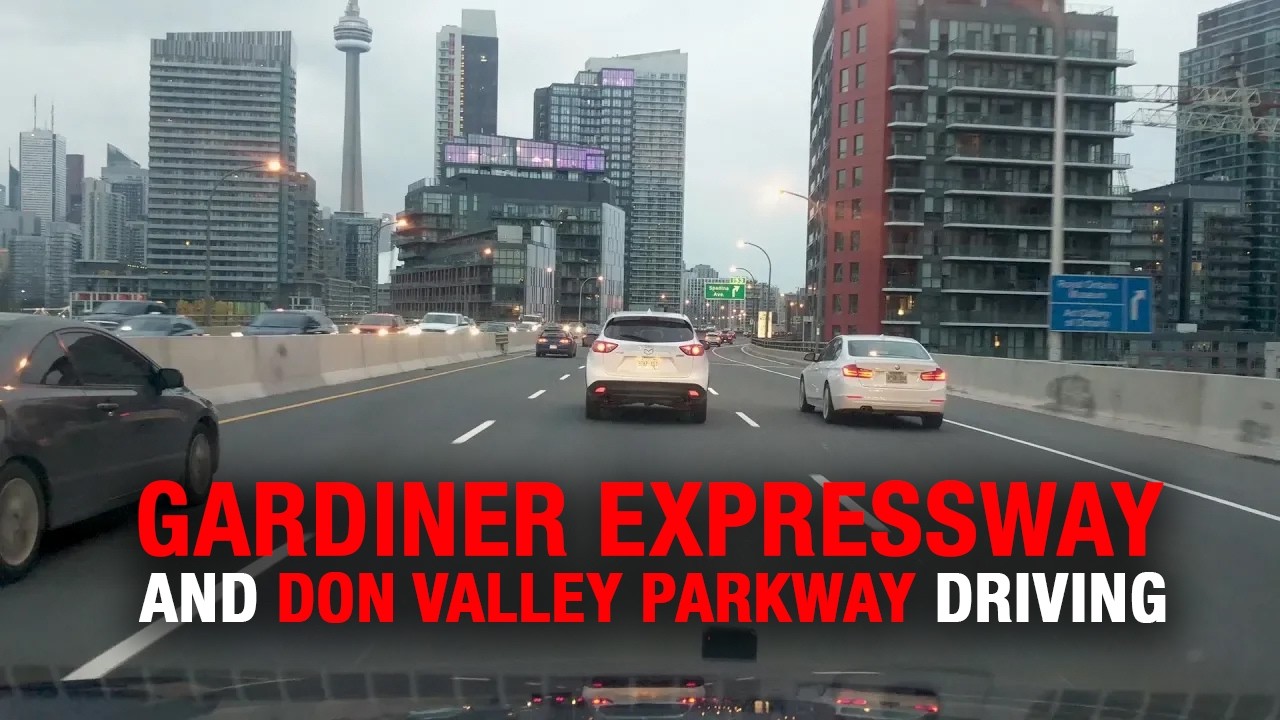 Driving all of the Gardiner Expressway and the Don Valley Parkway