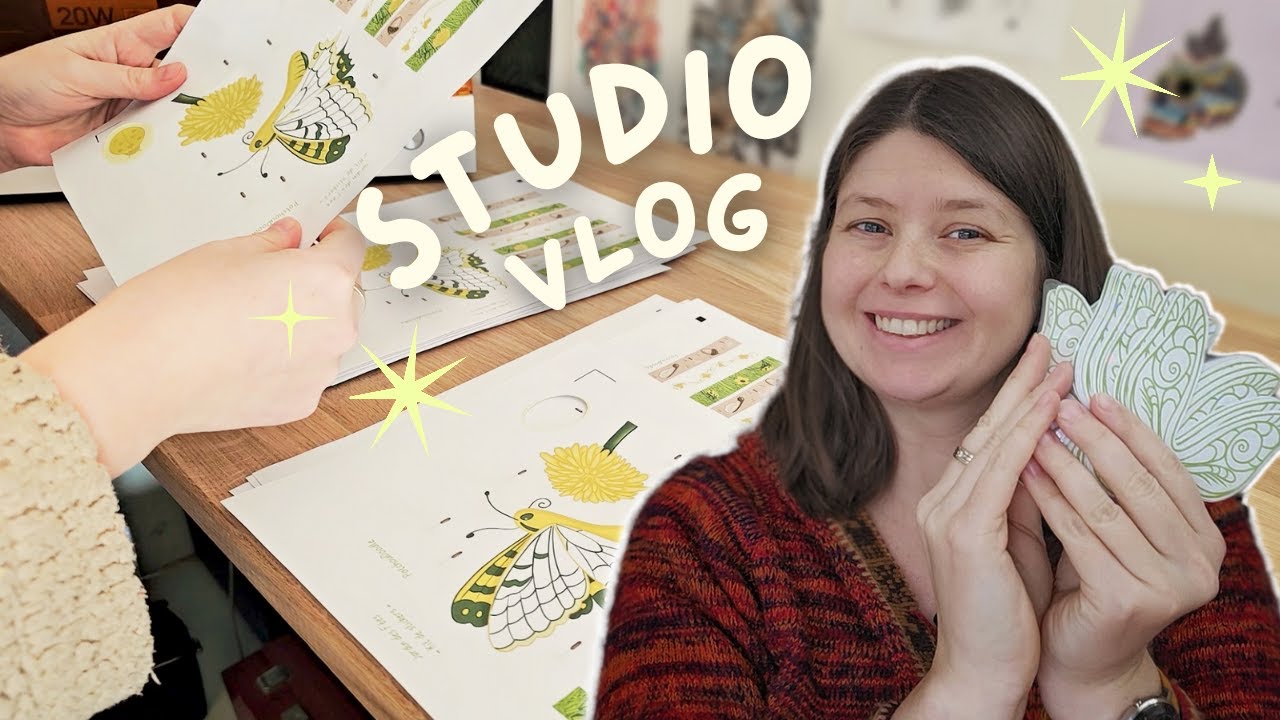 STUDIO VLOG | Une semaine pour produire mes kits de stickers de mars ?
