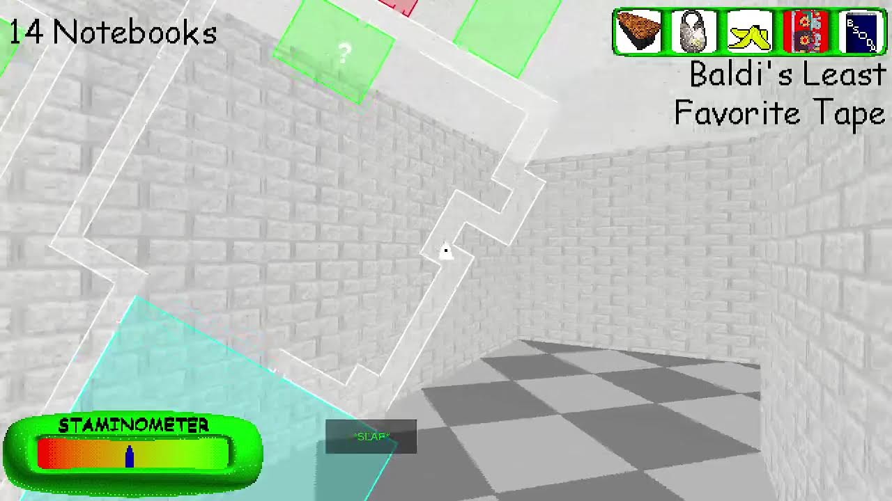 Playing endless mode in every single Baldi's basics plus version