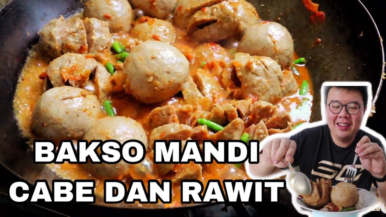 BAKSO BOGEM DISIRAM CABE RAWIT DAN BUMBU CABE!!