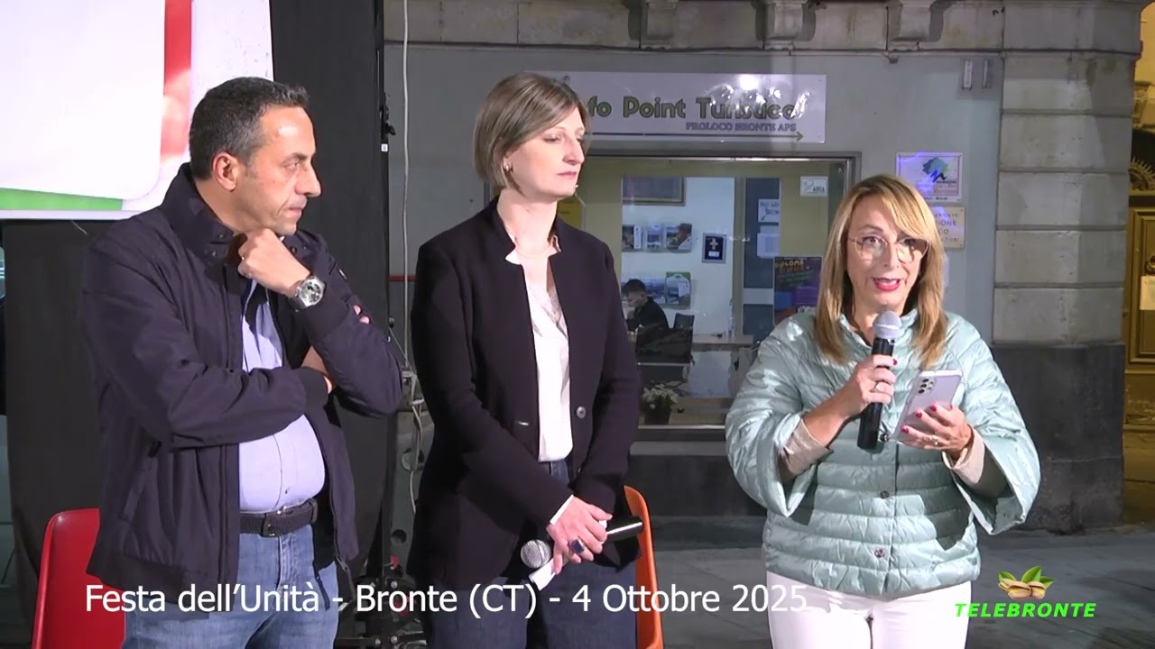 Festa dell'Unità  -  Bronte (CT) -   4 Ottobre 2025