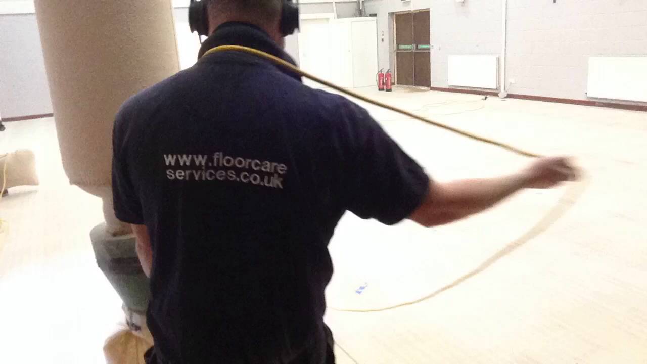 Community Centre Floor, Composite Block (Granwood), Sanding and Sealing by Floorcare Services