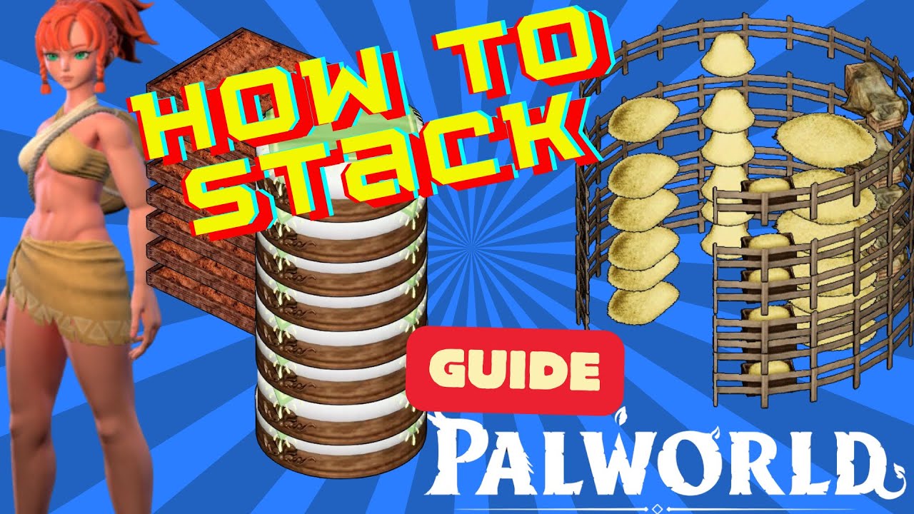 how to stack items in palworld !!  tip and tricks
