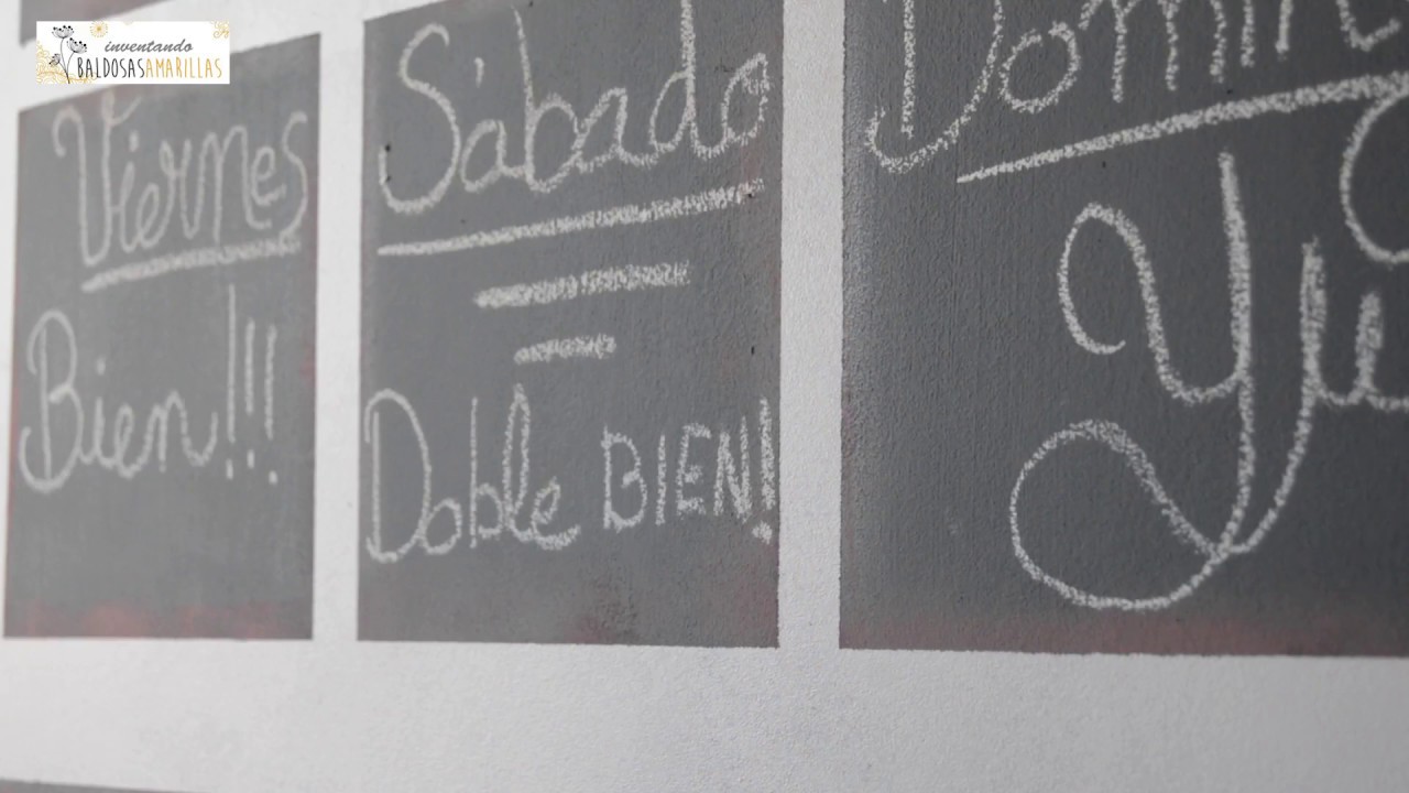 Video Tutorial Pinta con pintura de pizarra una pared