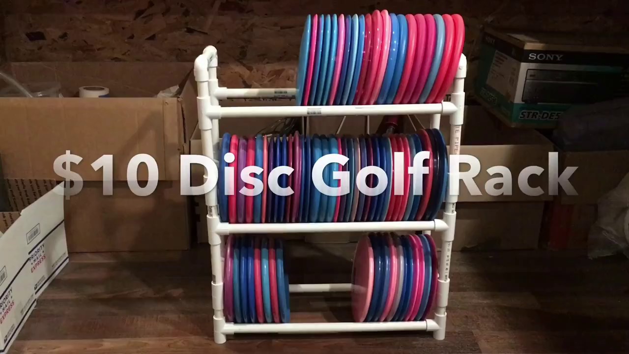 Easy $10 Disc Golf Rack